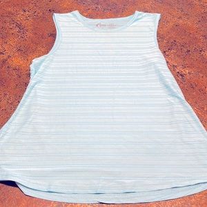 Sky blue luxe tank